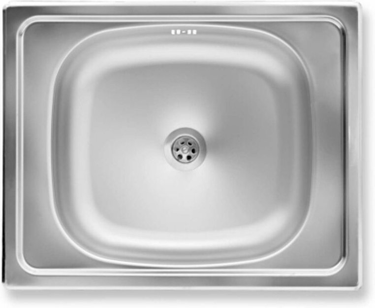 Novaservis - Abwäschen - Spülbecken 40x50 cm, mit Überlauf, Edelstahl DR40/50A