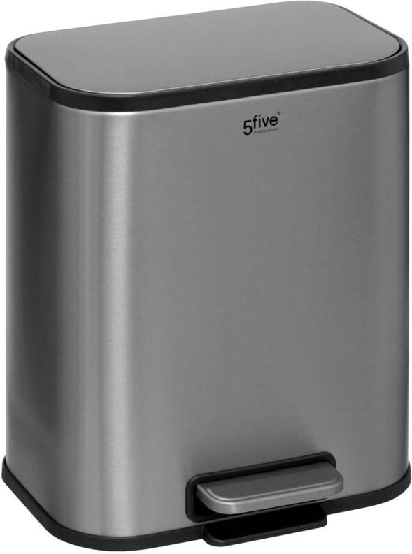 5five Simply Smart - Soft close-abfallbehälter aus edelstahl mit mattem finish 5l - 5five