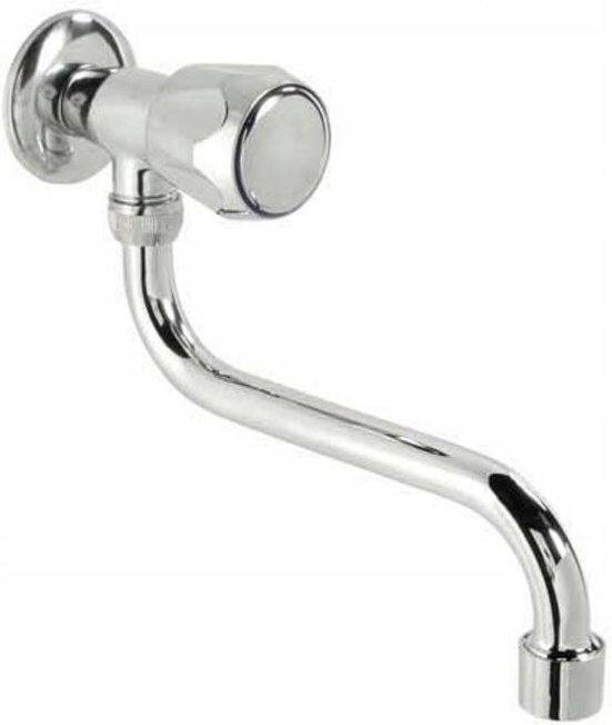 Wandmontierter Einzel-Küchenarmatur Aus Chrom