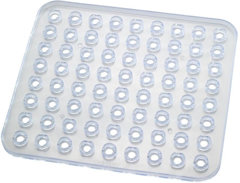 Spülbeckeneinlage - extra stark, eckig, Kunststoff, cm, Transparent - Wenko