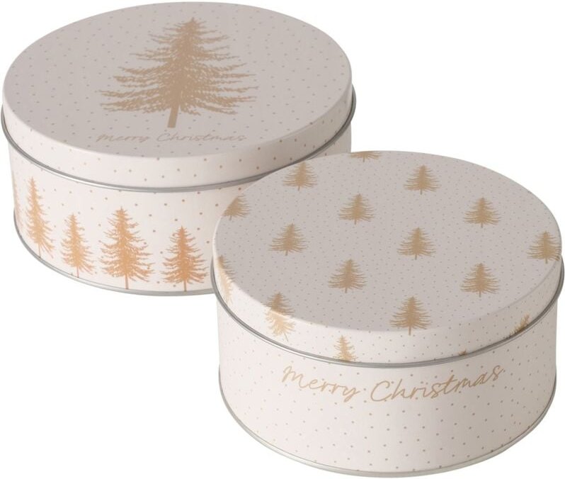 Dosen zur Aufbewahrung platina, ø 14-16 cm, 2er-Set