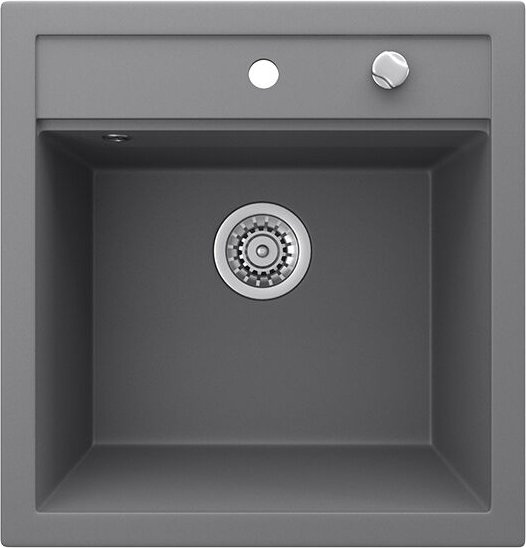Spülbecken Tesa, Grau, 49 x 51 cm, Bergström