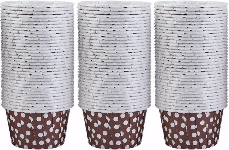 100 Stück Mini-Papierbackförmchen, Papier-Muffinförmchen, Papier-Cupcake-Förmchen, Mini-Cupcake-Förmchen, Cupcake-Backpa...
