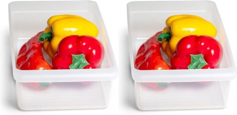 2x Novaliv Kühlschrank-Einsätze Kühlschrank Organizer