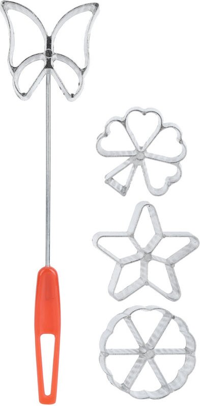 4-teiliges Waffel- und Gebäckform-Set aus Aluminiumlegierung mit Griff, Küchenutensilien, Backwerkzeug, Geschenkidee