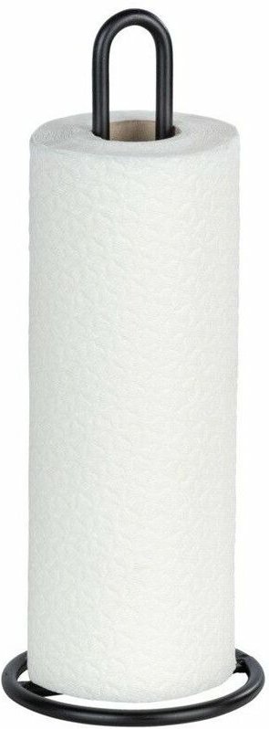 Küchen Papier Rollen Halter Ständer ø 12,5 Design modern Arbeits Platte - schwarz - Wenko
