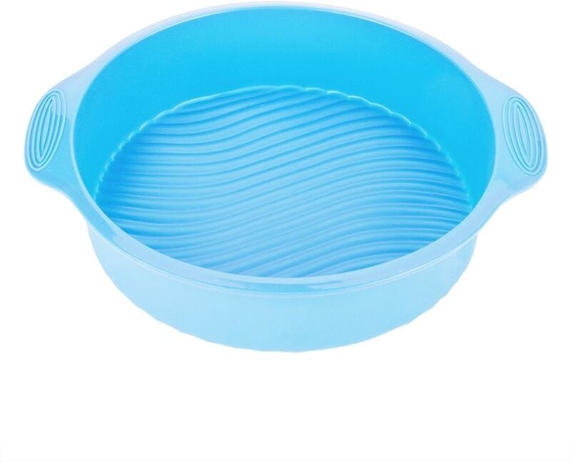 RIZGHWOY Silikon-Kuchenform, 23 cm Gebäckform mit glattem Rand für einfaches Herauslösen, spülmaschinen-, mikrowellen- u...