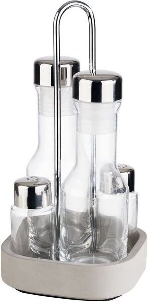 APS Element Pfeffer-/Salz-/Essig-/Öl-Menage , Höhe: 250 mm, Länge: 125 mm