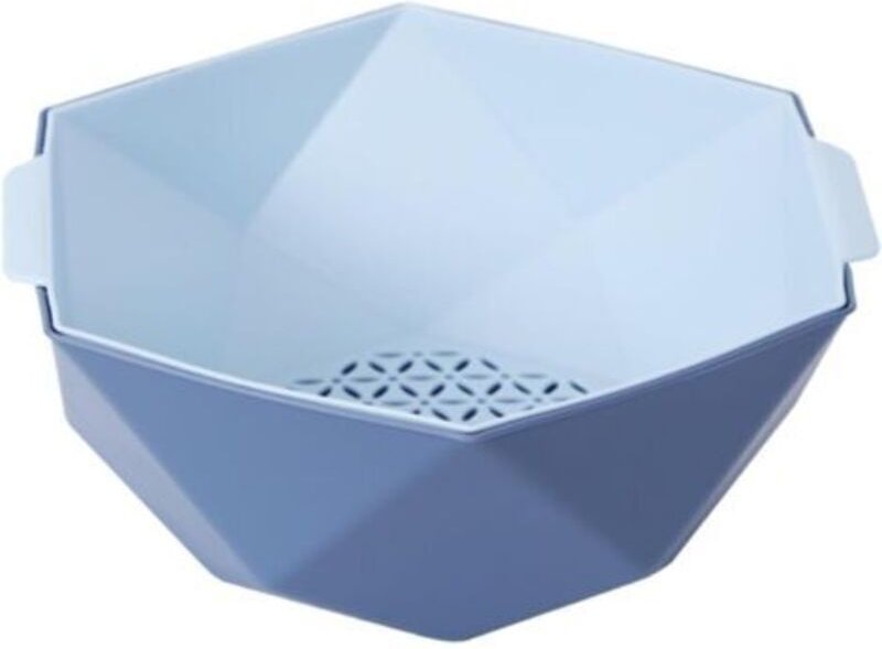 Doppellagiger, abnehmbarer Abtropfkorb zur Aufbewahrung von kleinem Obst und Gemüse