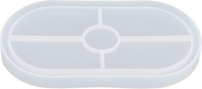 BAFOVY Ovale Kristall-Epoxidharzform für Silikonherstellung, leicht zu lösen, halbtransparent, mit Filter, zum Backen, a...