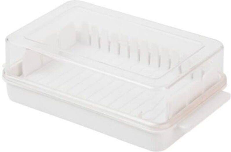 Butterdose mit Deckel, transparenter Butterbehälter für Kühlschrank und Arbeitsfläche, Butterdose, Buttertablett für ein...