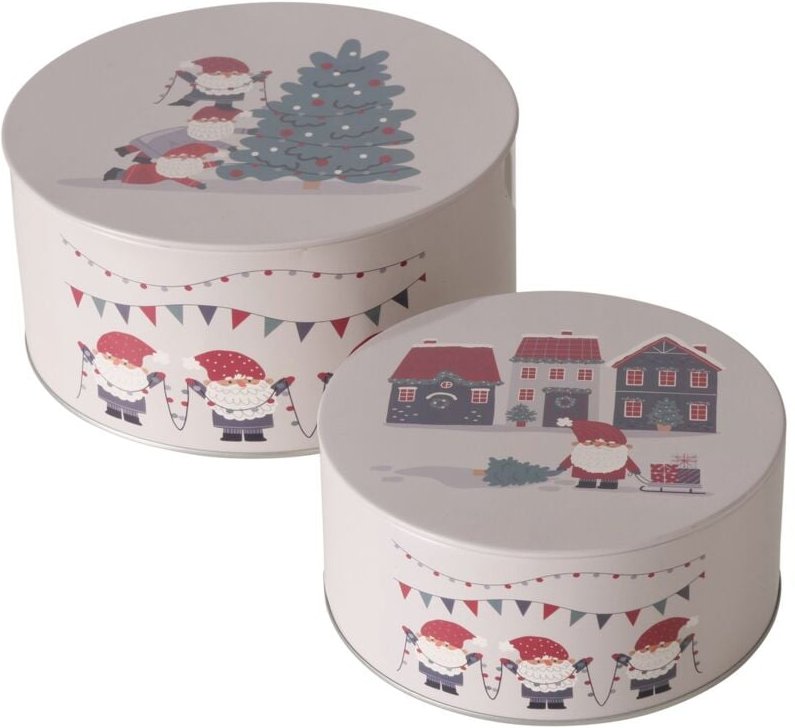 Dosen zur Aufbewahrung monti, ø 16-20 cm, 2er-Set