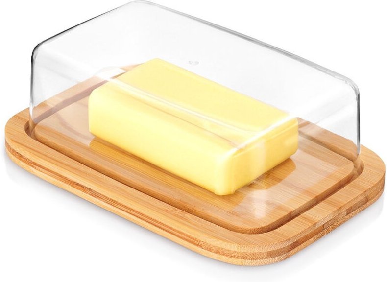 Bambus-Butterdose, Küchenbehälter zur Butteraufbewahrung