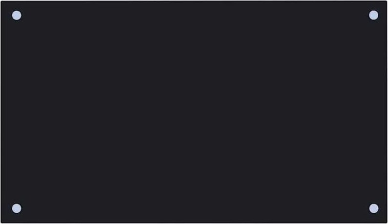 Küchenrückwand Schwarz 70x40 cm Hartglas Vidaxl