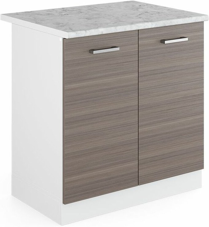 Vicco - Spülenunterschrank R-Line, Grau, 80 cm , ap Marmor