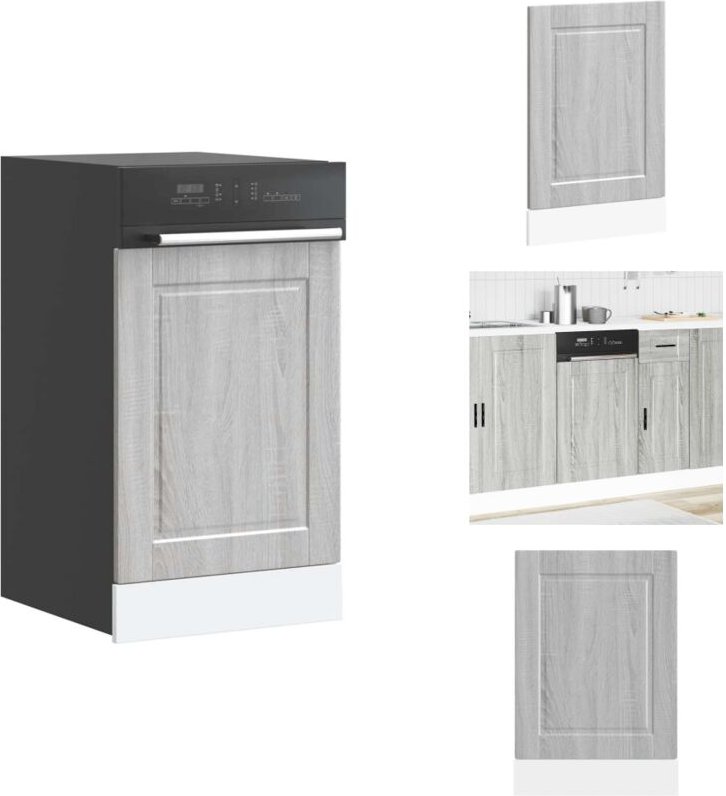 Geschirrspülerblende Porto Grau Sonoma 45x1,5x67 cm - Geschirrspülerblende - Geschirrspülerblenden - Geschirrspüler Fron...