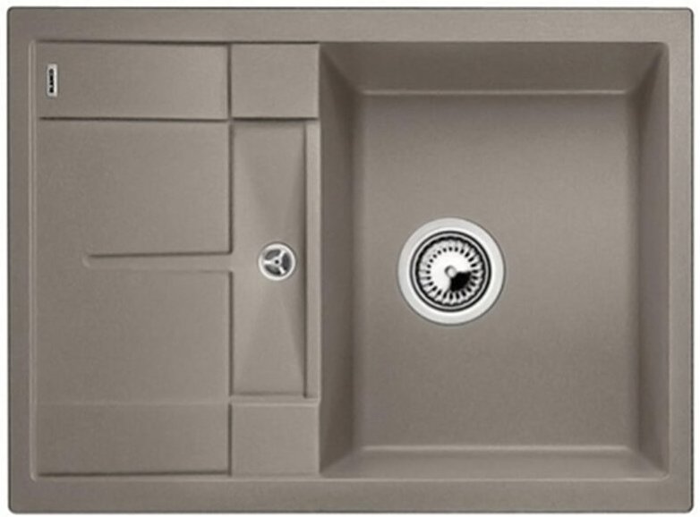 Metra 45 - Silgranitspüle, 68x50 cm, Compact, Tartufo 519569 - Blanco