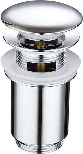 Pop-Up-Abflussstopfen aus Metall für Waschbecken, Schlitz-Abflussstopfen für Badezimmerwaschbecken, verchromt, klein, si...