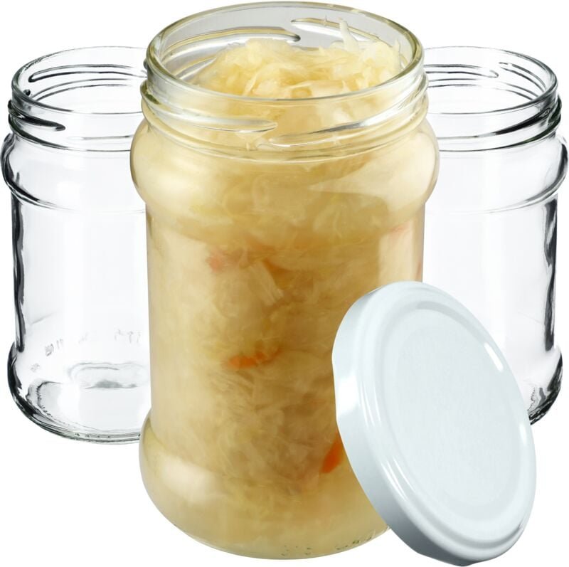 Kadax - 10er-Set kleine Gläser 315 ml fi66 für Honig, Marmelade, Marmeladengläser, Konfitürengläser, h