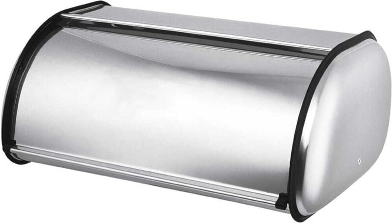 Stahlbrotkasten 44cm, silber satiniert, BRUNBESTE BB-2756
