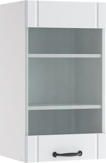 Thumbnail - Vicco - Küchenglasschrank Fame-Line, Weiß Landhaus, 40 cm