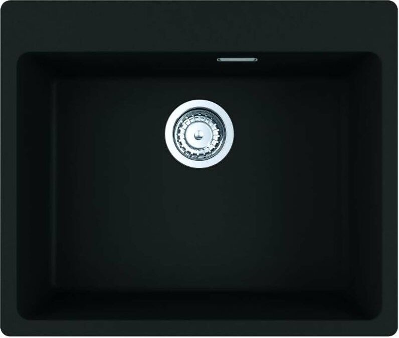 Franke - Maris - Fragranit Küchenspüle mrg 610-54 ftl, 59x50 cm, schwarz matt 114.0661.453