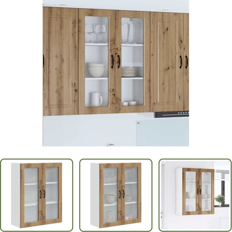 Holzschrank - Küchenschrank Artisan-Eiche 80 x 31 x 100 cm Holzwerkstoff
