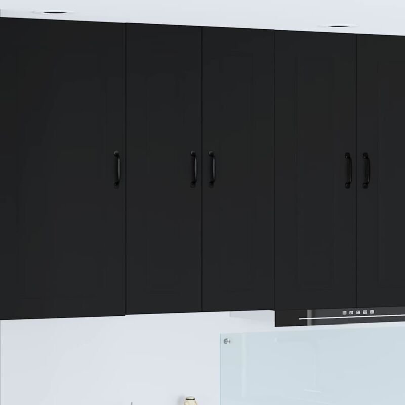 Küchenschrank Kalmar Schwarz 60 x 31 x 100 cm Holzwerkstoff vidaXL