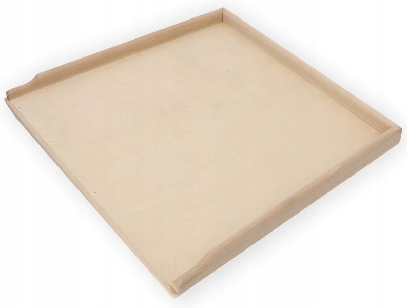 Holzbackbrett, robustes Backbrett für Pizza, 56 x 48,5cm - Kadax