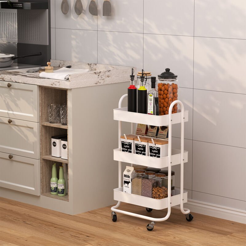 Rollregal Tron, Weiß, 45.9 x 78.7 cm Vicco