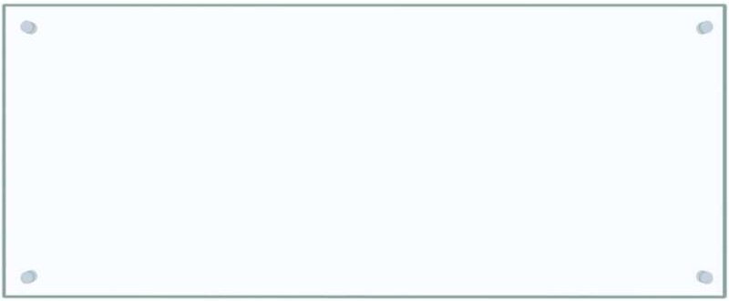 Küchenrückwand Transparent 100×40 cm Hartglas Vidaxl Transparent