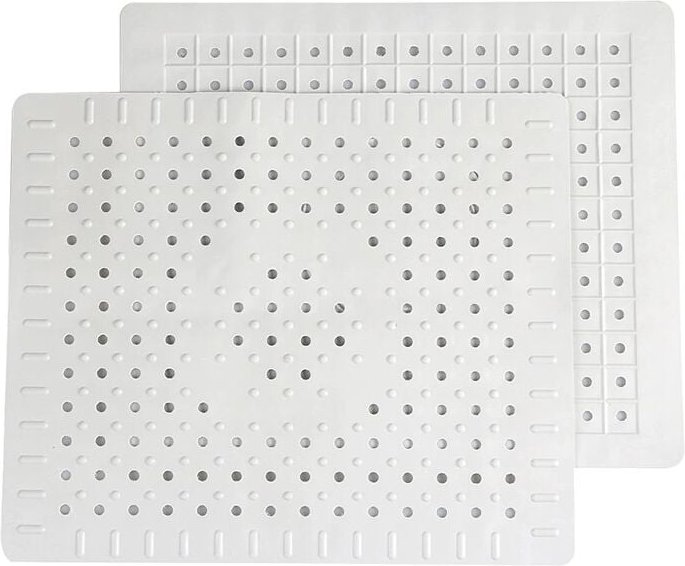 Lot de 2 tapis de protection pour évier de cuisine en caoutchouc antidérapant durable, facile à nettoyer et à couper soi...