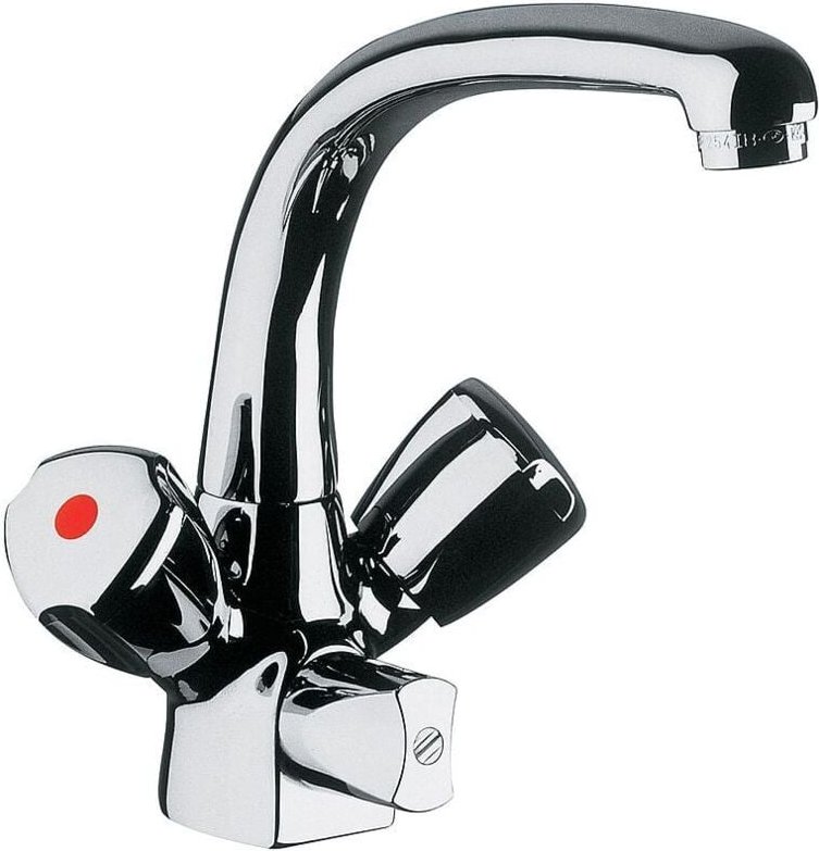 KLUDI STANDARD Spültisch-Multi-Armatur DN 15 Griff Terralux Kunststoff chrom