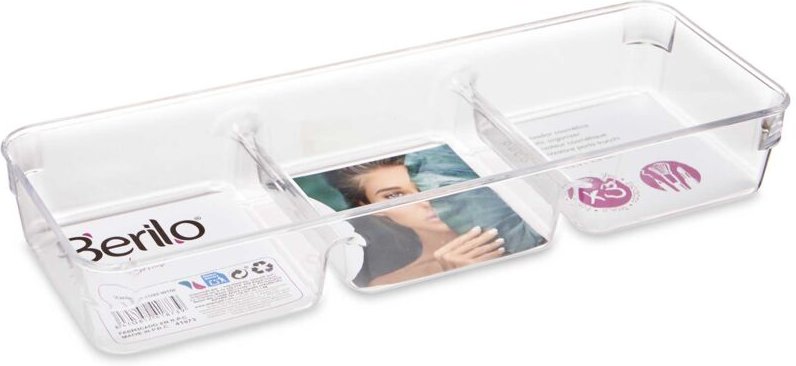 Bigbuy - Organizer für Pinsel und Kosmetik smart, 27,6 x 10,2 x 4,3 cm