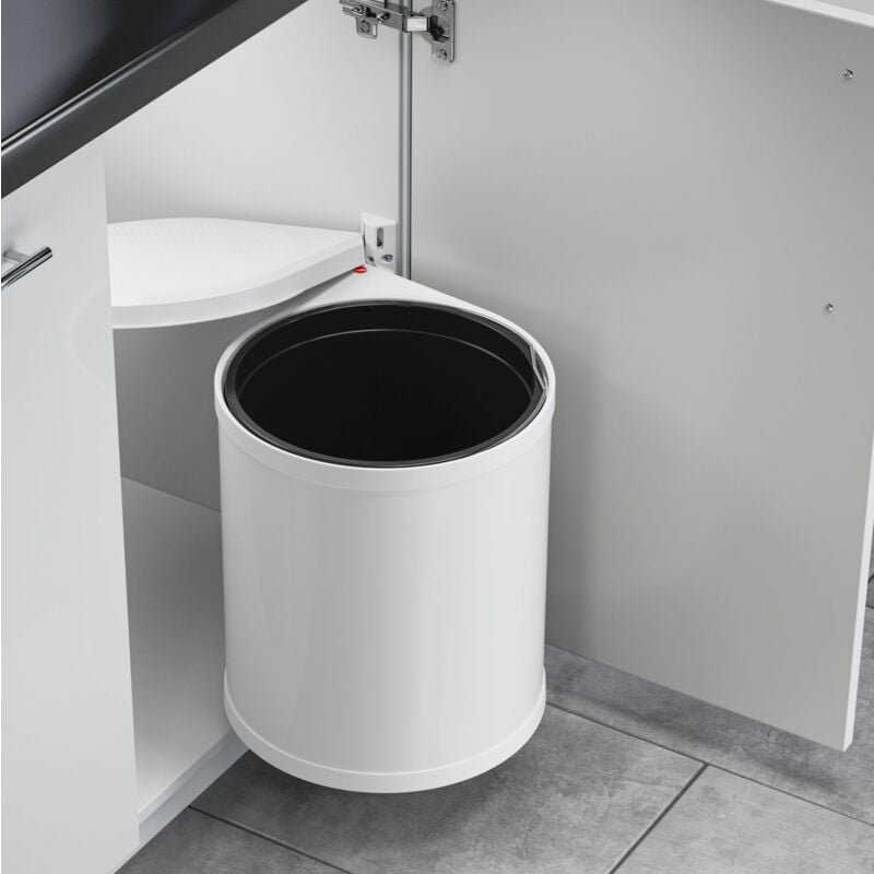 Hailo - Mülleimer Küche, Einbau ab 40cm Schrank, Kosmetikeimer 15 l