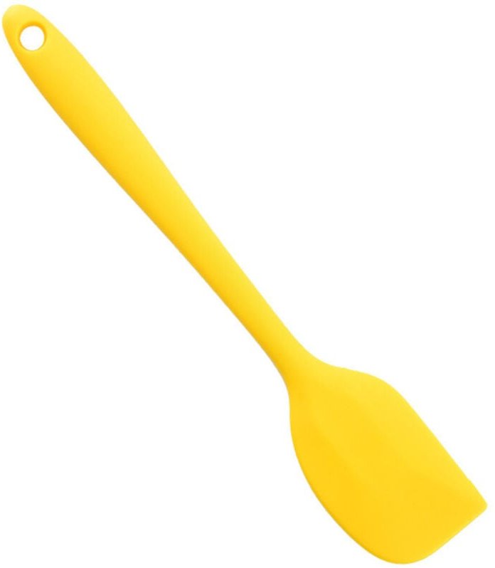 Silikonspatel, hitzebeständige Oberfläche, antihaftbeschichtetes Kochgeschirr (gelb)