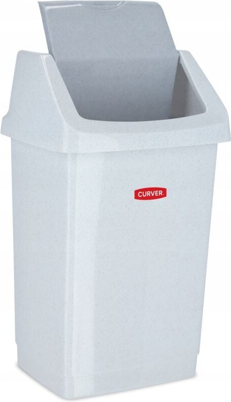 Bricoline - Curver Click-It Kippkorb 25L, Farbe grau lux/granit, elegantes und funktionelles Design, ideal zur Aufbewahr...