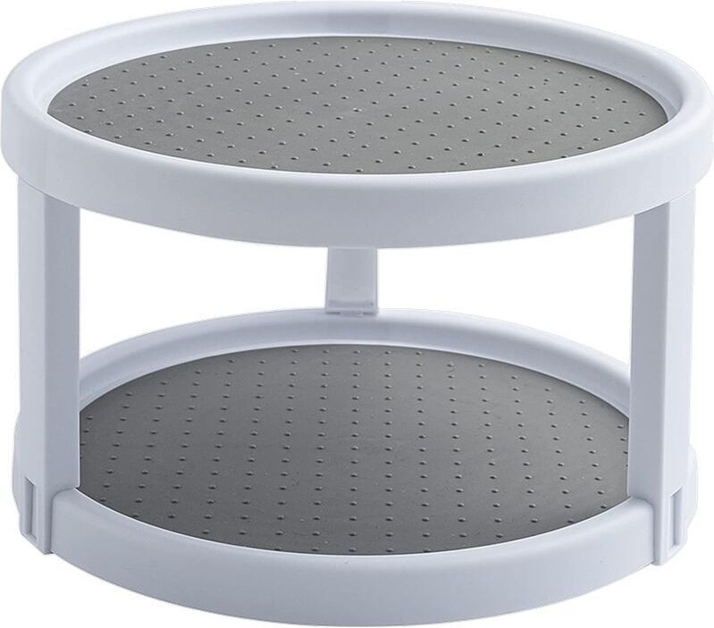 Drehbarer Gewürzständer, Gewürzständer aus Kunststoff, Küchenaufbewahrung, Kühlschrank