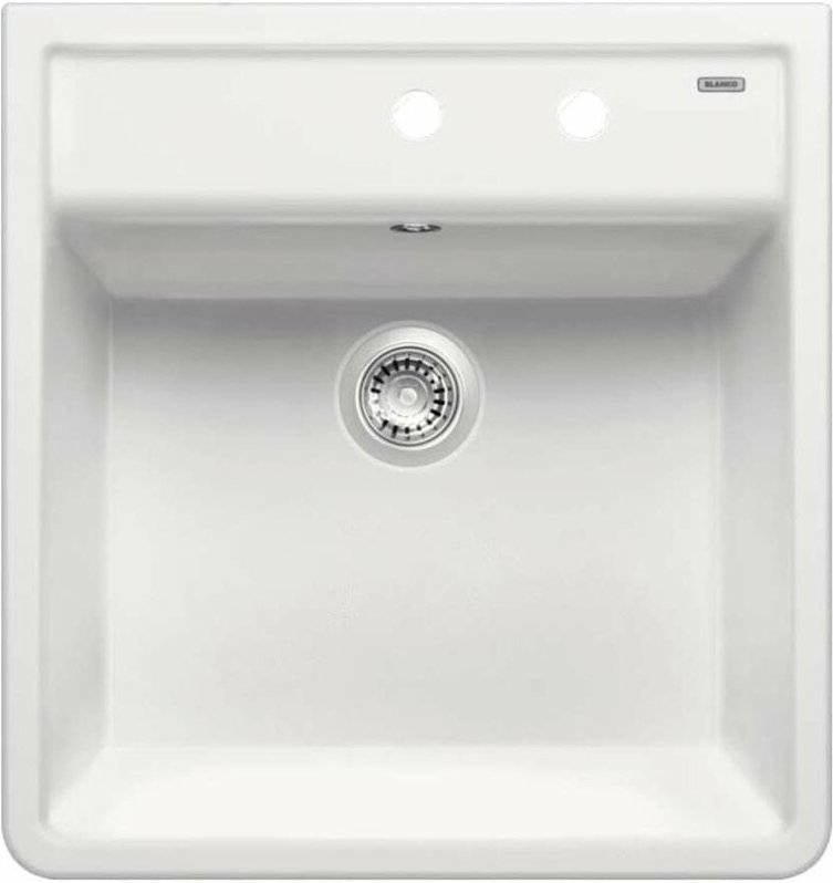 Blanco - Panor 60 - Keramikspüle, 60x63 cm, 2 Hahnlöchern, strahlende Weiß 514501