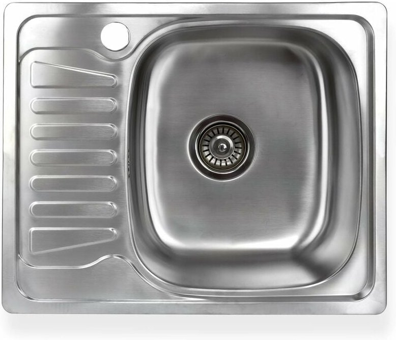 Stabilo-sanitaer - Edelstahl Einbauspüle 'Alfa 2R' mit linksseitiger Abtropffläche