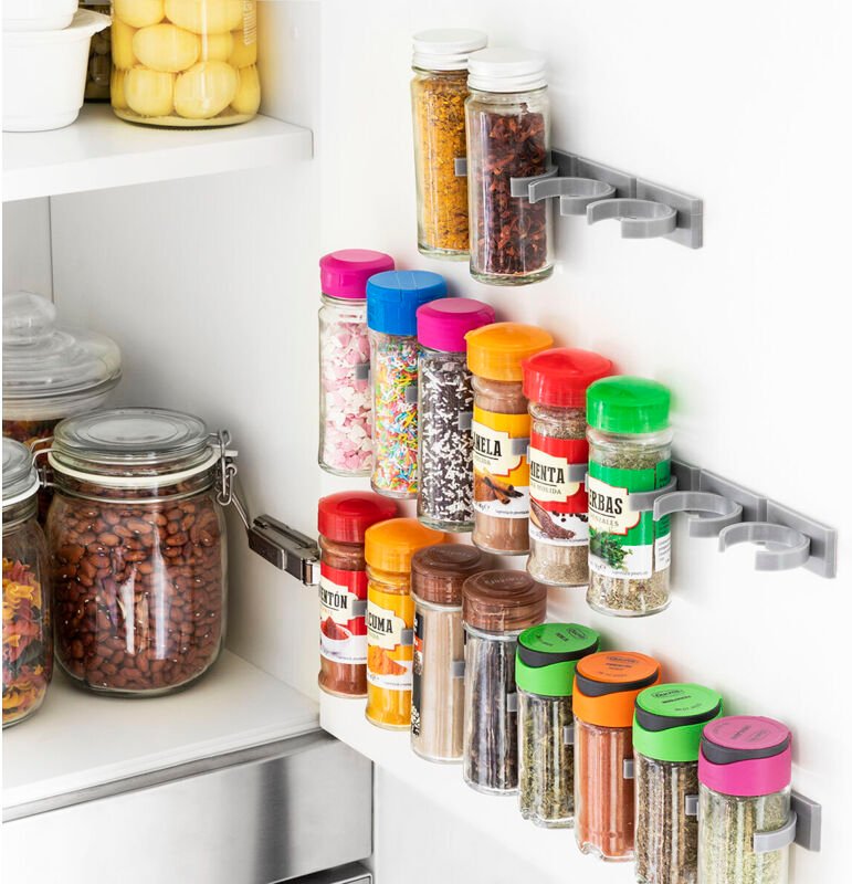 Innovagoods - Selbstklebendes und aufteilbares Gewürzregal Jarlock x20