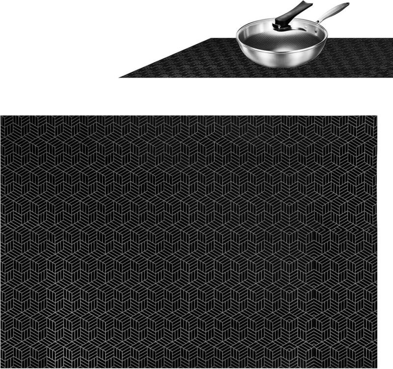 Jalleria - Induktionsherd-Schutzmatte – 52 x 78 cm – Große Silikon-Schutzmatte für Induktionsherd – Bester Schutz