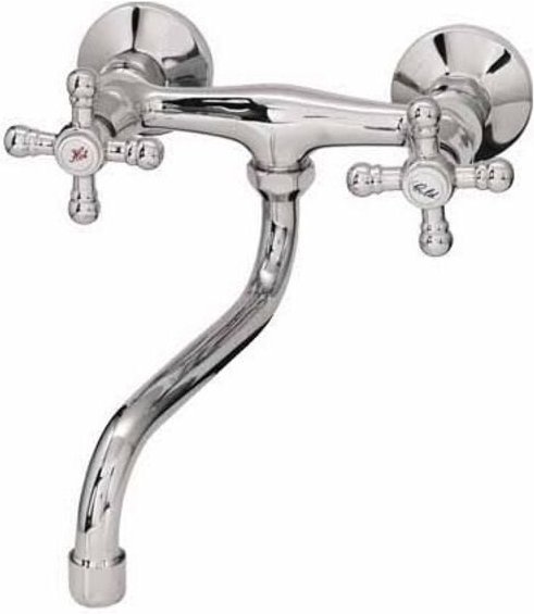 Retro-Wand-Küchenspülbeckenarmatur