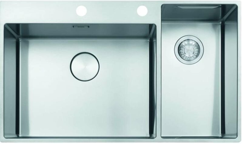 Box Center - Spülbecken Edelstahl bwx 220/620-54-27/2, 86x51 cm 127.0538.259 - Franke