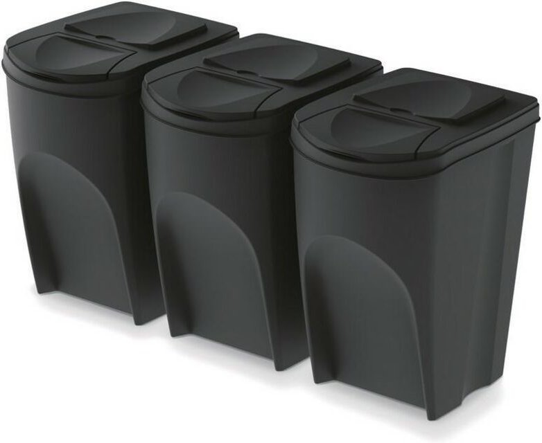 Keden Abfallbehälter Sorti Box - Schwarz Recycling