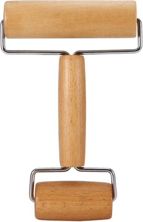 Multifunktionales T-förmiges Nudelholz aus Holz, Nudelholz für Pizza, Kekse, Pasta, Hand-Chapati-Werkzeug für die Küche ...