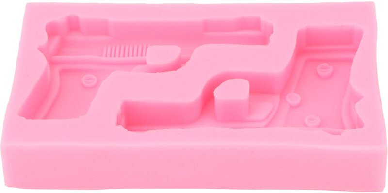 3D-Silikonformen in Waffenform, pistolenförmige Backformen für Kuchen, Schokolade, Bonbons, Schokoladendekorationen, Süß...