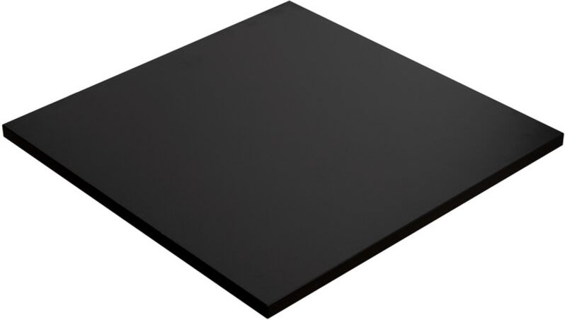 Schwarze Laminatplatte 90 x 90 cm für einen Tisch oder Couchtisch