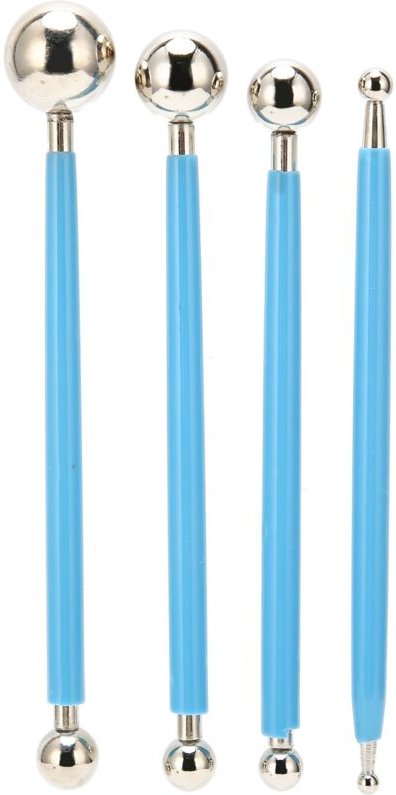 Kuchenkugel aus Metall, langlebiges, einfach zu bedienendes Backwerkzeug zum Prägen von Tonkunstprojekten, Modellierwerk...