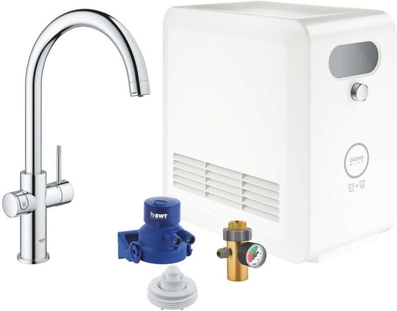 Grohe Blue Professional - Spültischarmatur Connected, mit Kühleinheit und Wasserfilter, verchromt 31323002